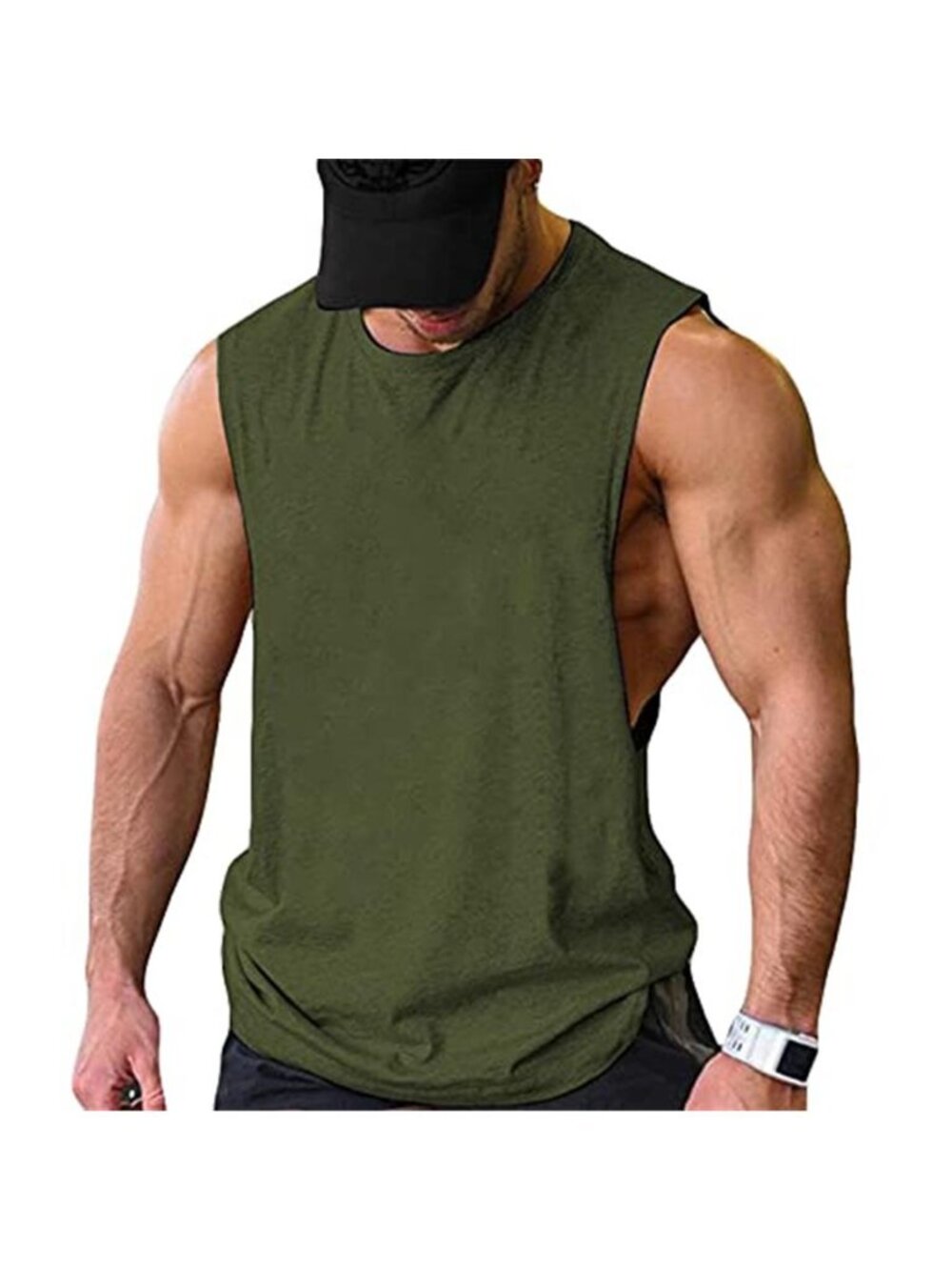 Men Gym Tank Top Sleeveless Muscle Shirt Bodybuilding Workout Weightlifting